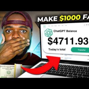 EASIEST AI Side Hustle To Start To Make $100/Day (Make Money Online)